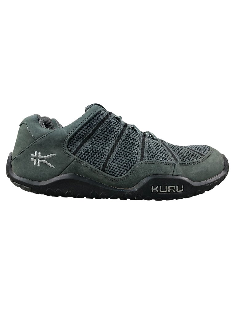 Kuru Men's Size 10 Wide Chicane Grey Lace-Up Trail Running Hiking Sneakers Shoes